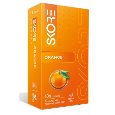 Orange Condoms 1 pack(10pcs)