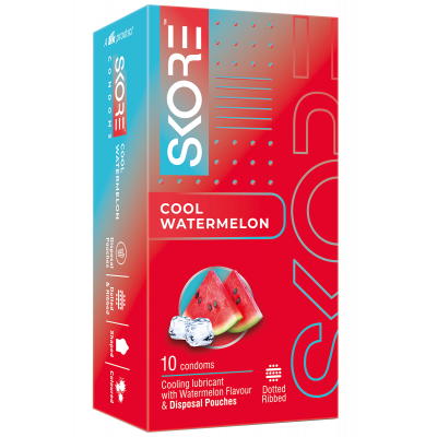 Cool Watermelon Condoms 1 pack (10pcs)