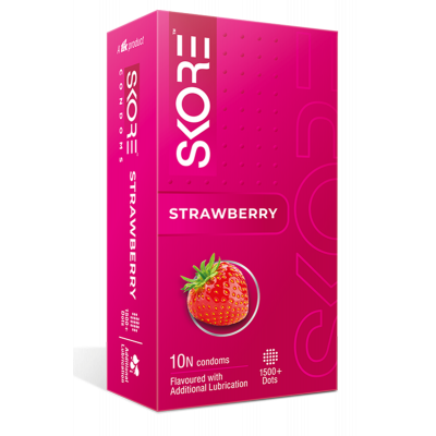 Strawberry Condoms 1 pack (10pcs)